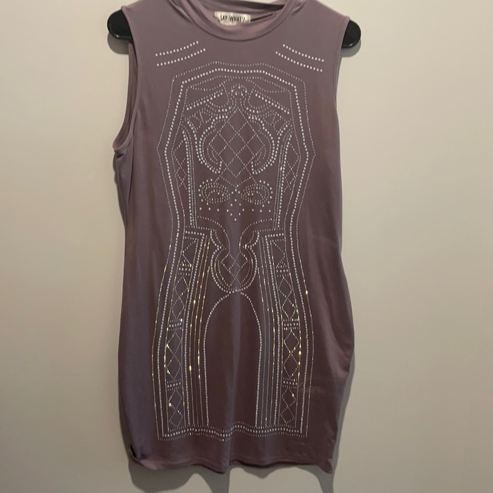 Rhinestone mauve dress from Ross